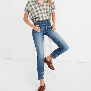Madewell Slim Straight Button Front Jeans